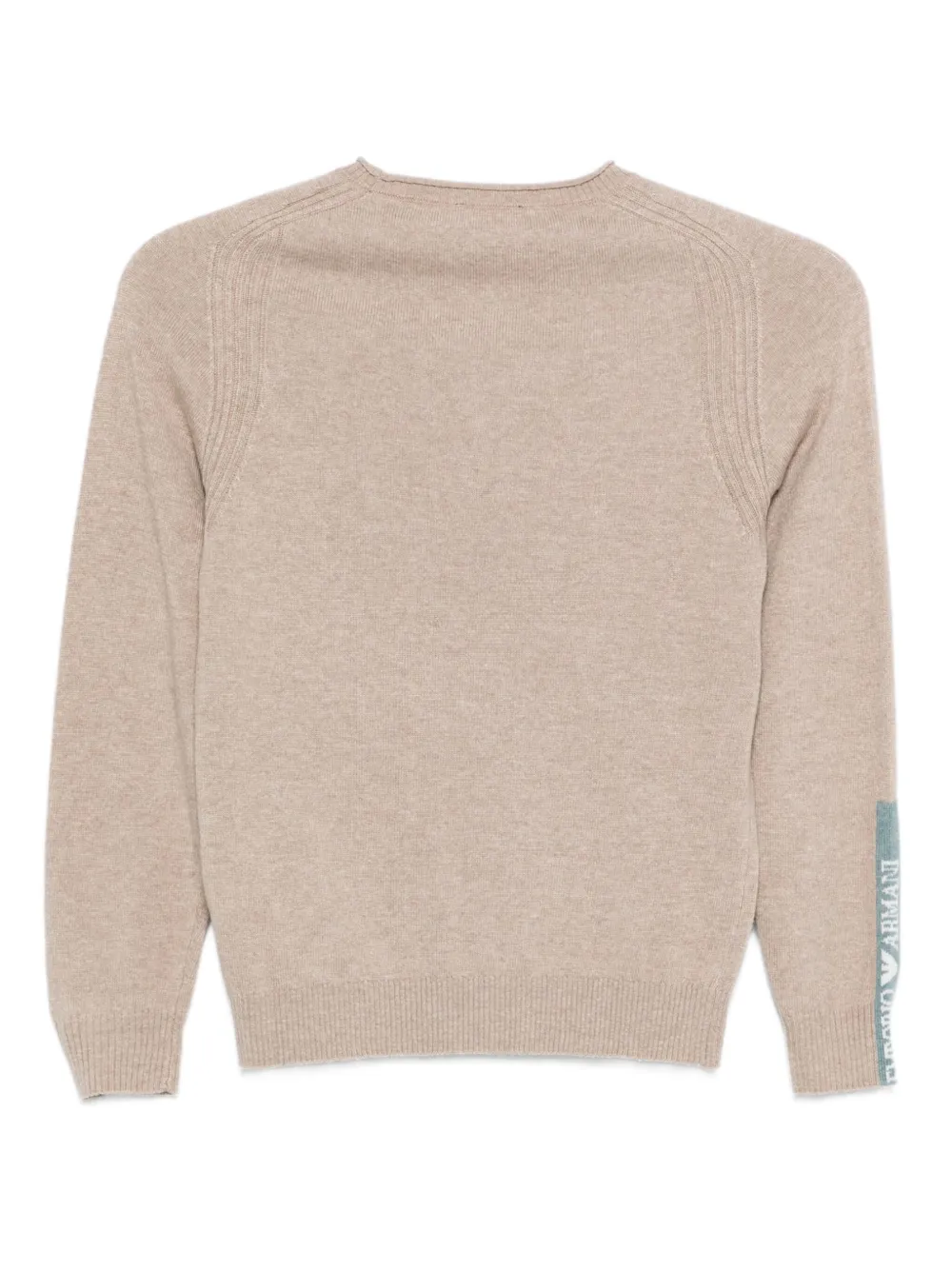 Emporio Armani Kids Kasjmier trui met vlakken Beige