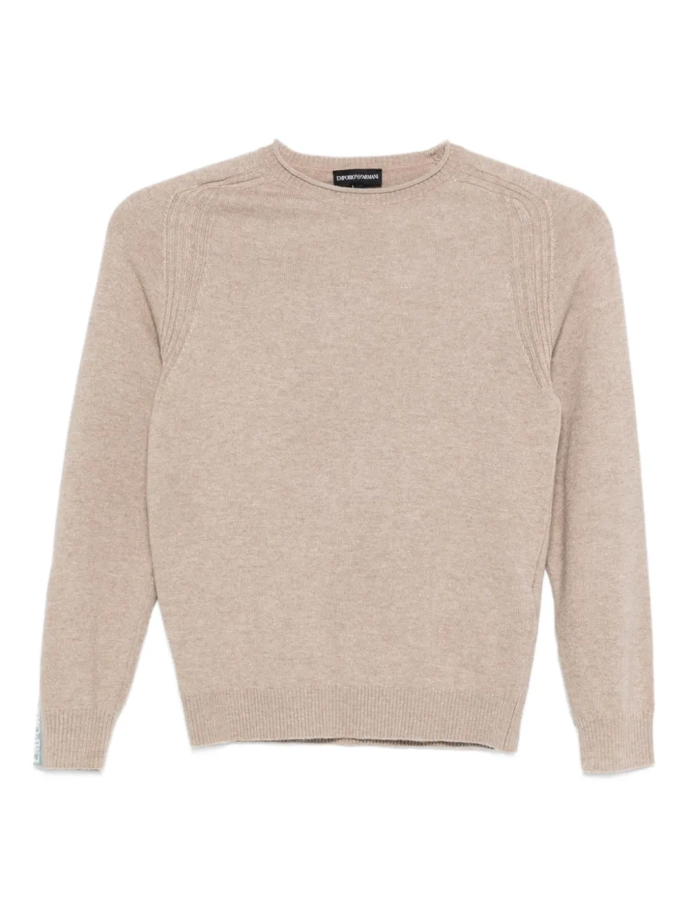 Emporio Ar i Kids Kasjmier trui met vlakken Beige
