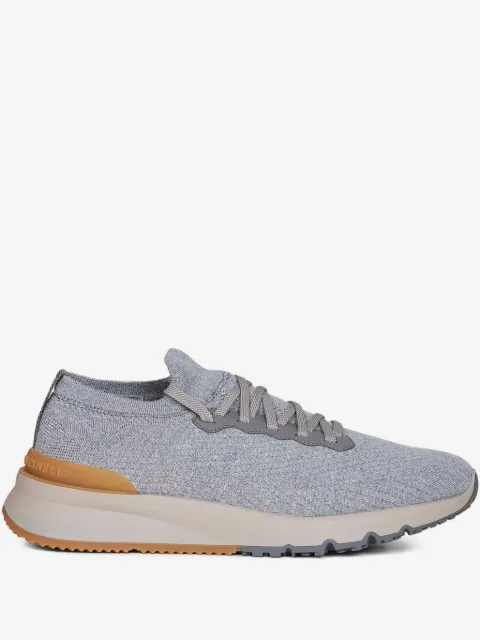 Brunello Cucinelli tenis tejidos en jacquard