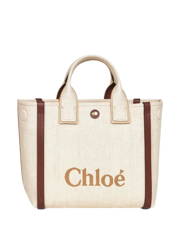 Chloé ロゴ キャリートートバッグ | FARFETCH JP