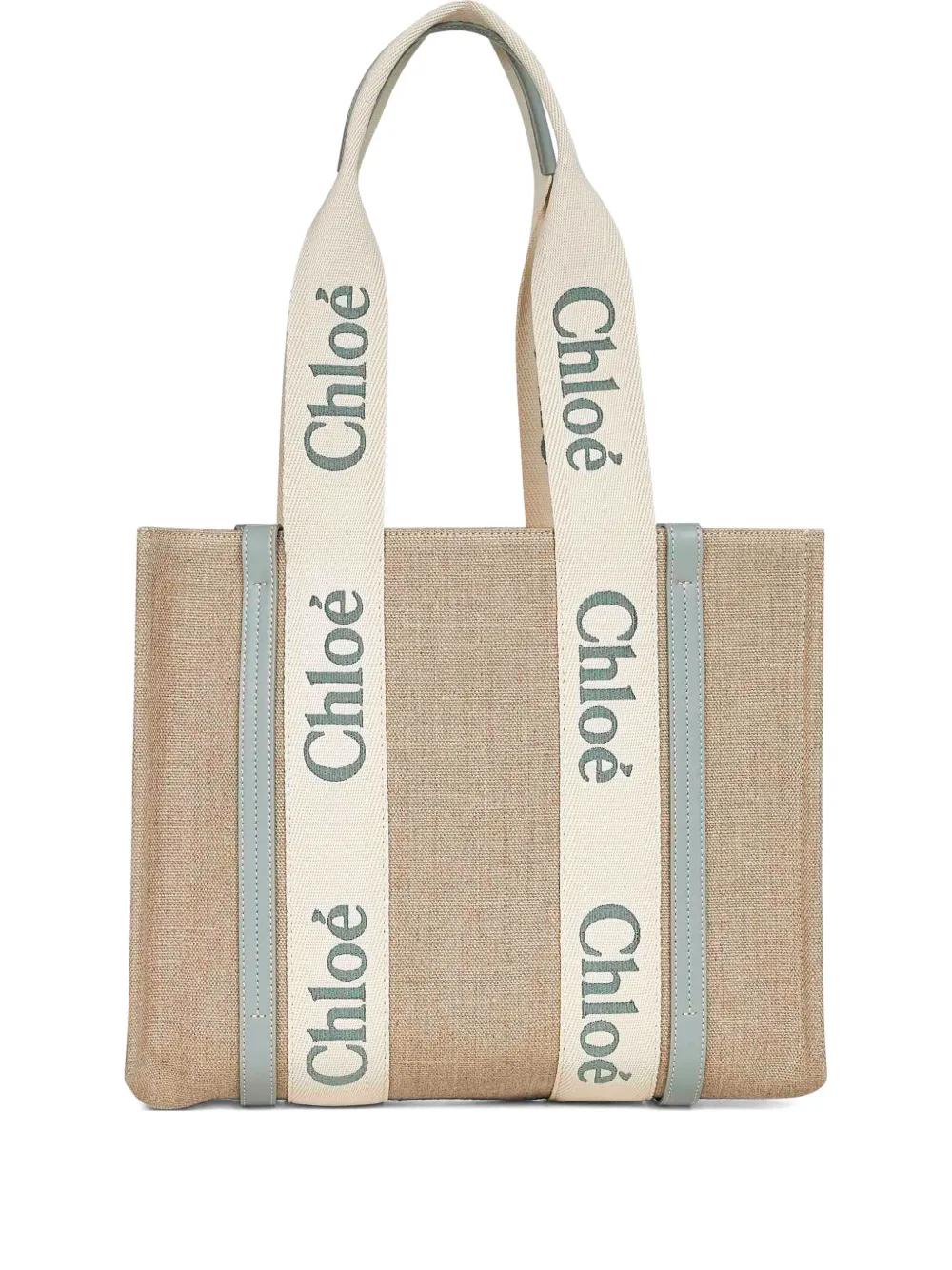 Chloé Woody logo-embellished tote bag Beige