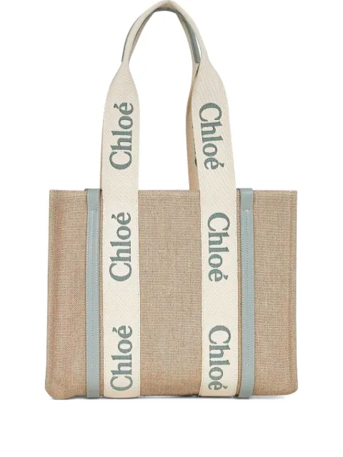 Chloé Woody logo-embellished tote bag