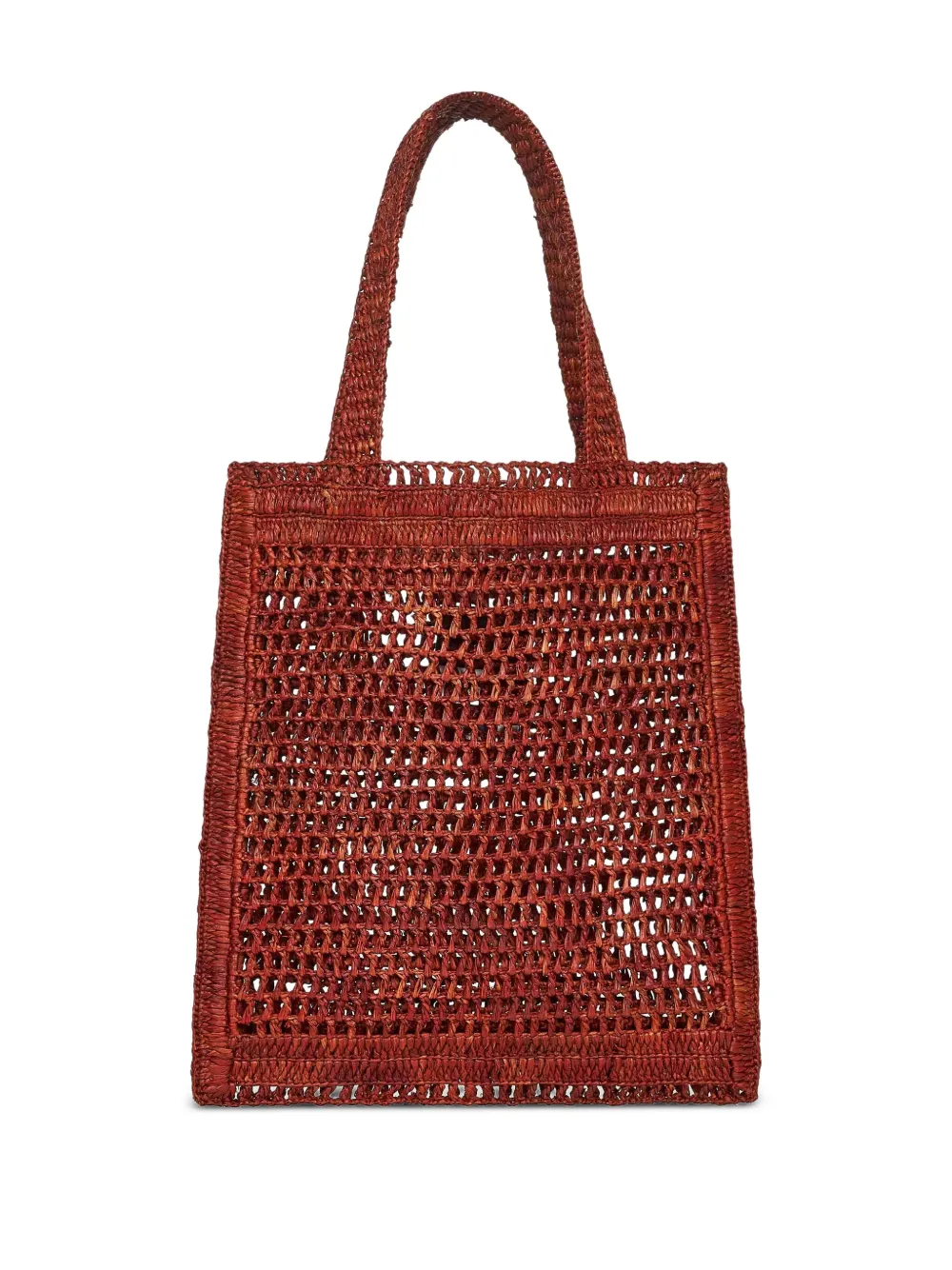 Chloé Summer Banana raffia tote bag Bruin