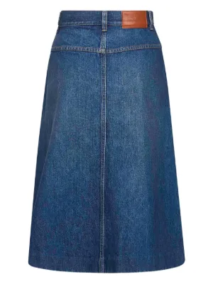 スカート CHLOE COTTON A-LINE SKIRT Chloé Saharienne Midi Skirt In Cotton Gabardine | Chloé SR
