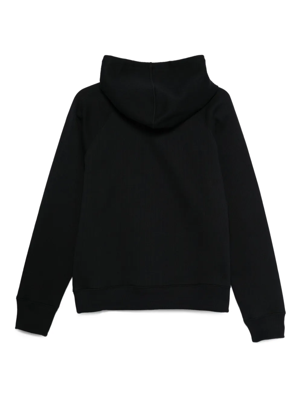 Emporio Armani Kids Hoodie met geribbelde zoom Blauw