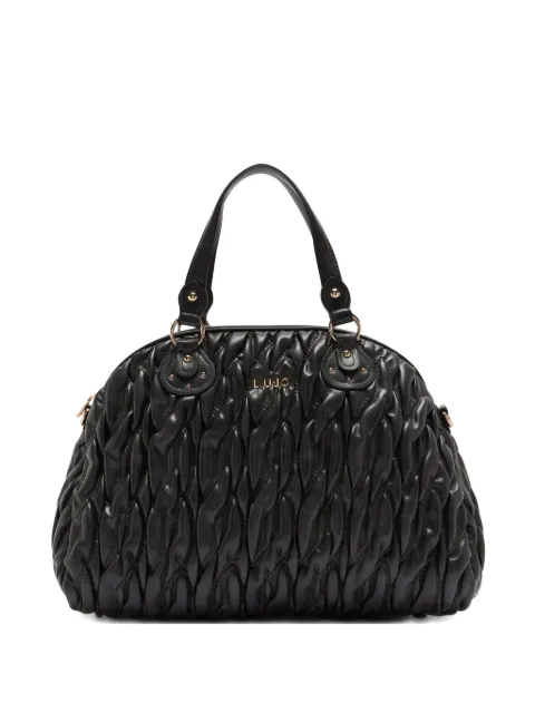 LIU JO medium matelassé zip tote bag