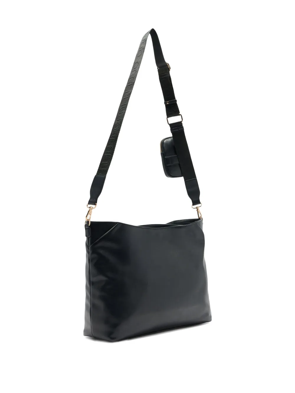 LIU JO medium logo-plaque adjustable-strap shoulder bag Zwart