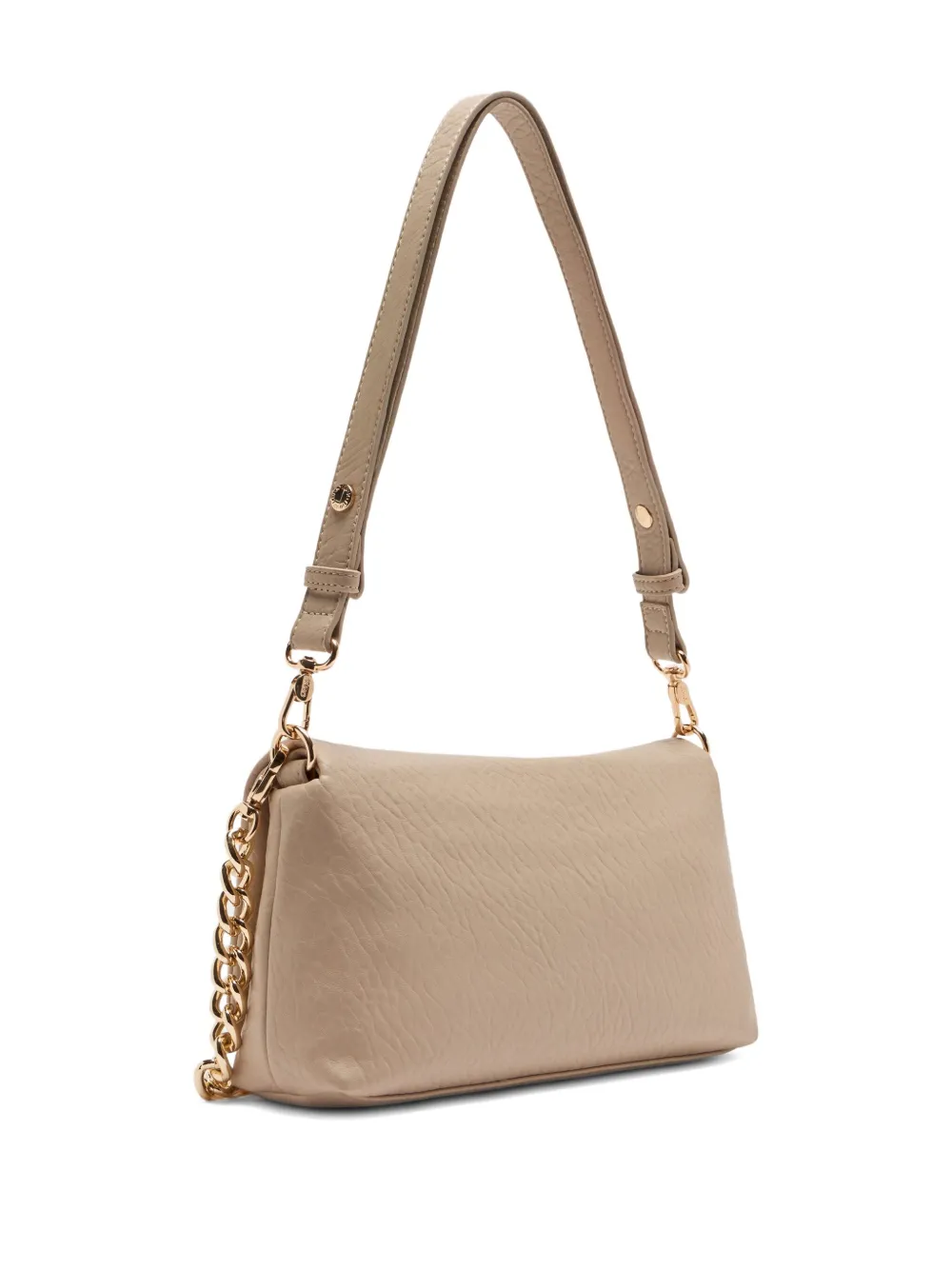 LIU JO medium LaPuffy chain-embellished flap shoulder bag Beige