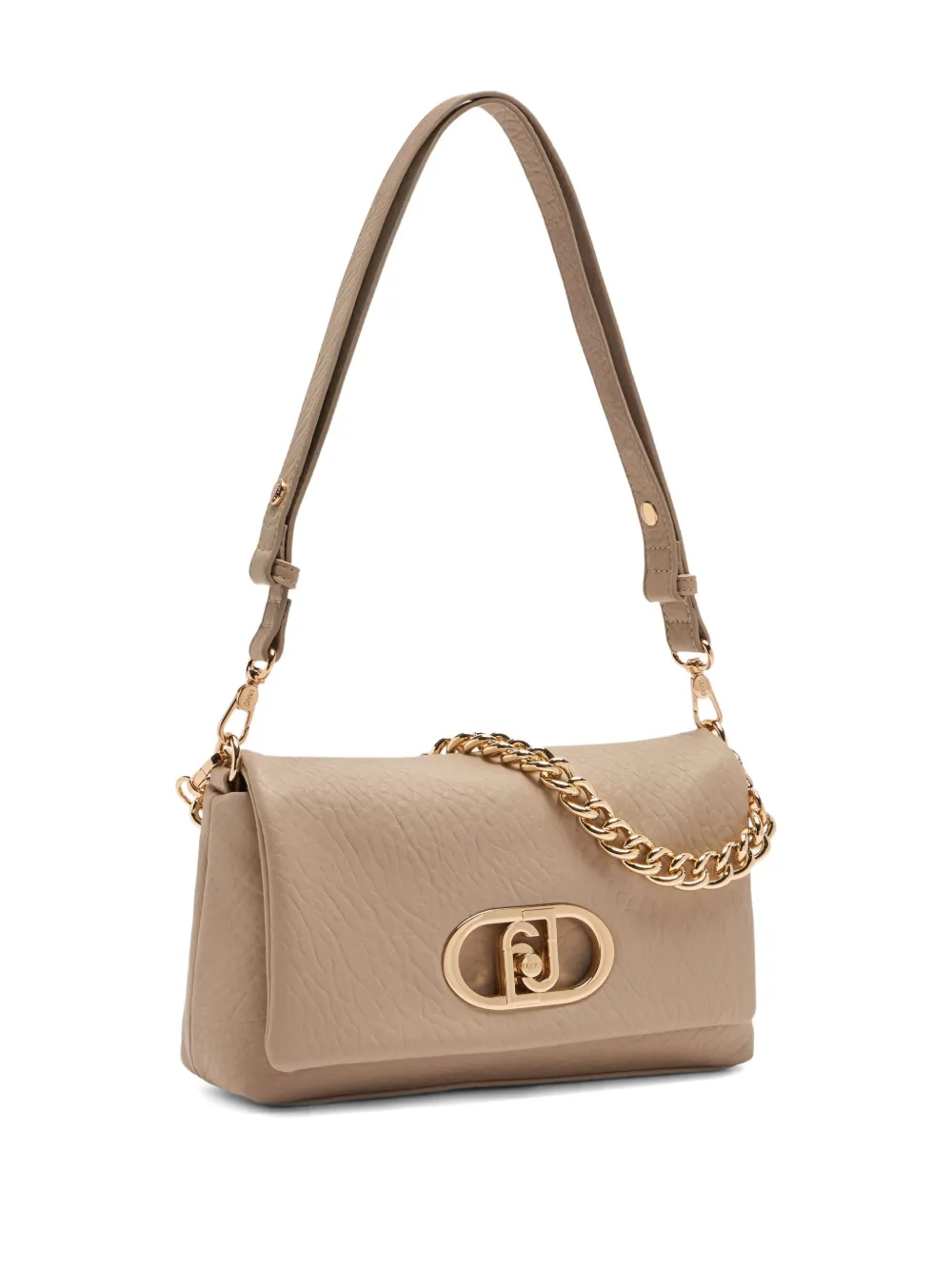 LIU JO LaPuffy medium schoudertas verfraaid met ketting - Beige