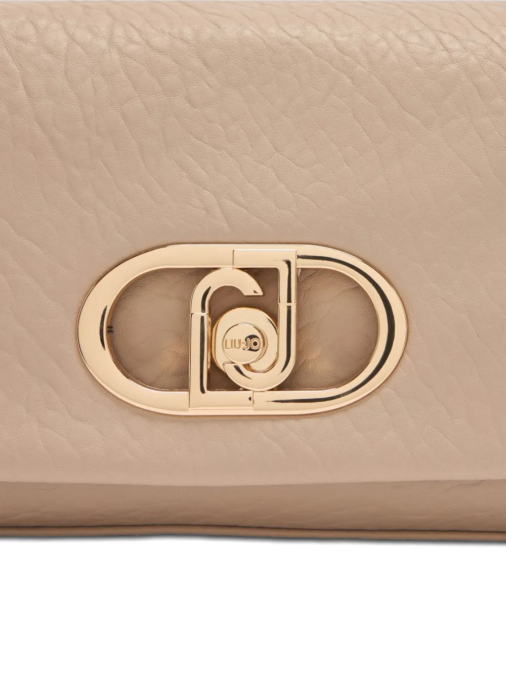 LIU JO medium LaPuffy chain-embellished flap shoulder bag Beige