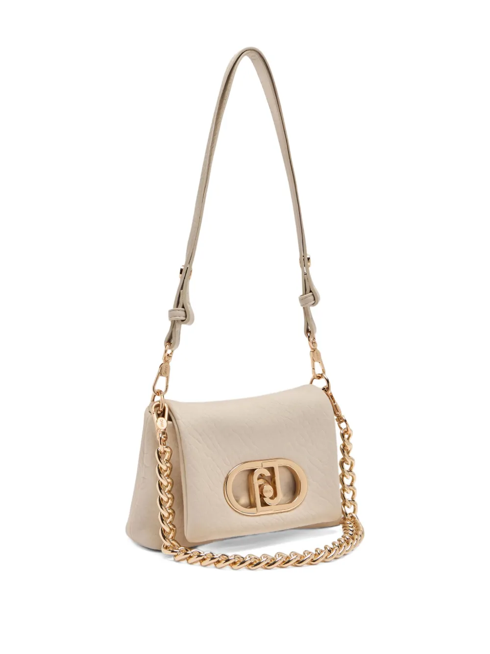Liu •jo Small Lapuffy Bag In Neutral