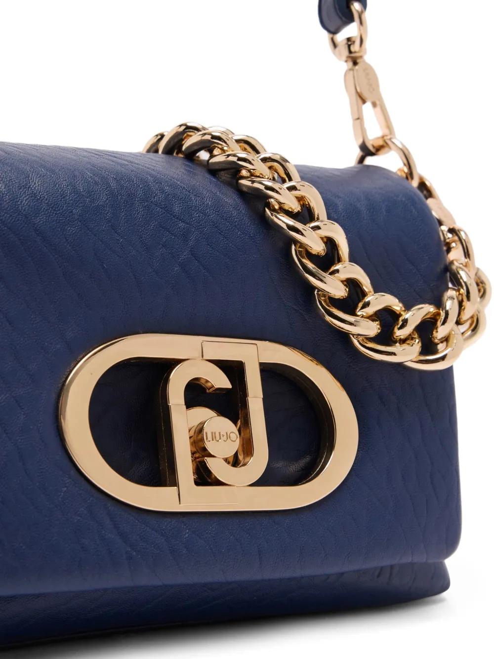 Liu •jo Small Lapuffy Chain-strap Shoulder Bag In Blue