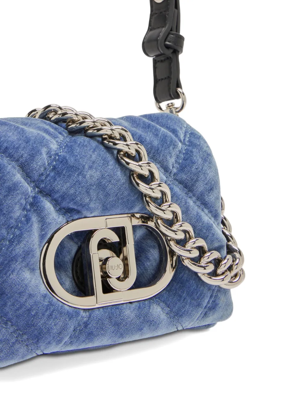 LIU JO small LaPuffy quilted shoulder bag Blauw