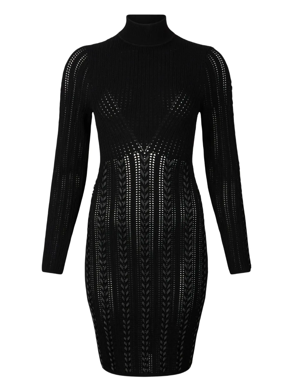 LIU JO punched braided ribbon dress | Black | Image 1