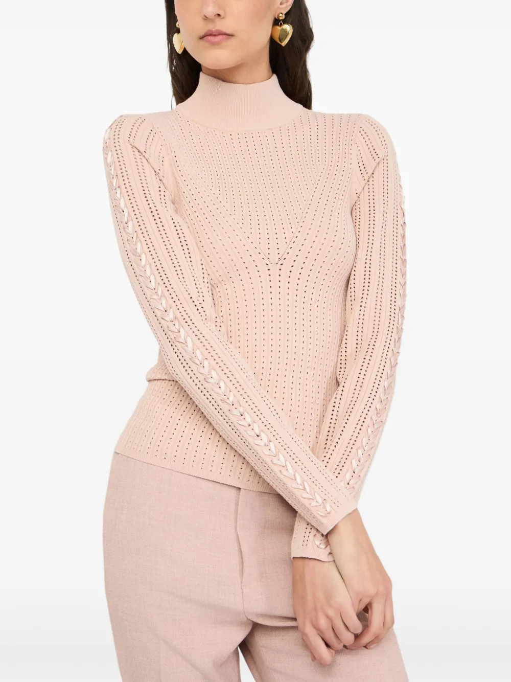 LIU JO Trui met hoge hals Roze
