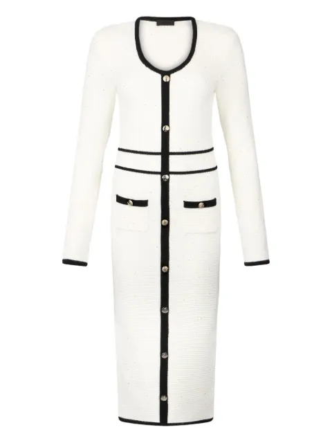 LIU JO vestido midi con detalle de botones