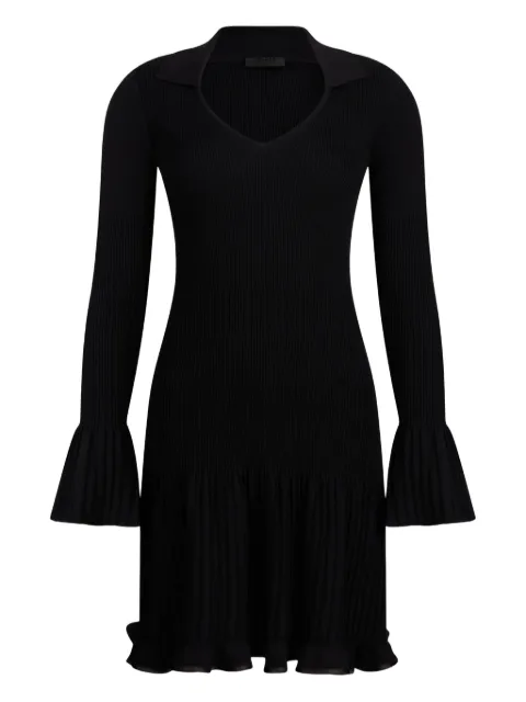 LIU JO ribbed bell-cuff mini dress