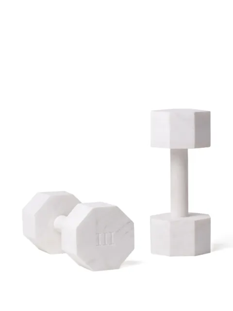 Seletti octagonal marble dumbbell (set of two)