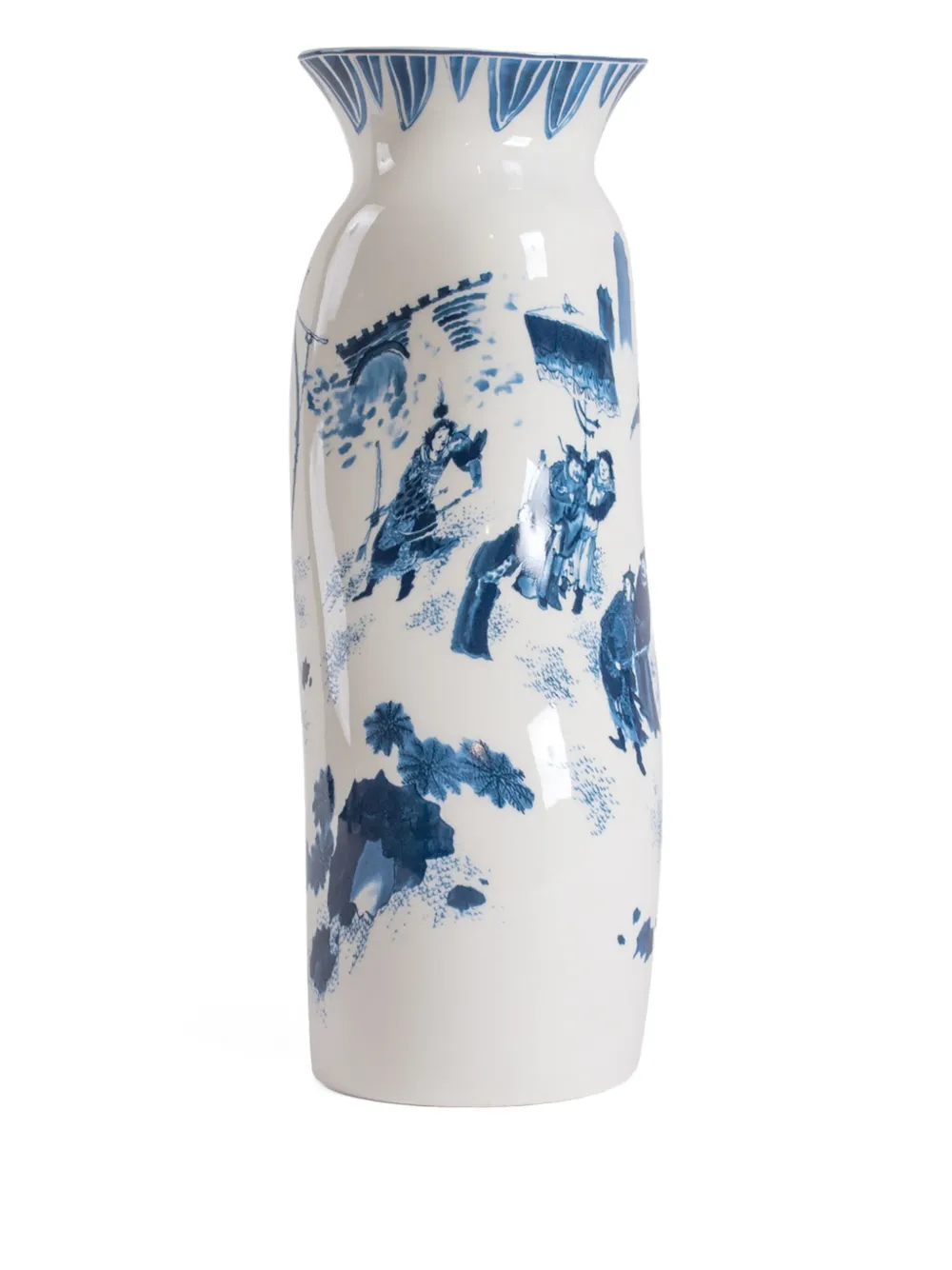 Seletti Acid King Wen curved porcelain vase (18cm x 13.5cm) | Vases | Image 2