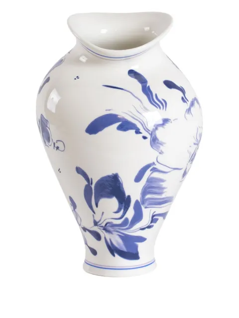 Seletti floral-print porcelain vase