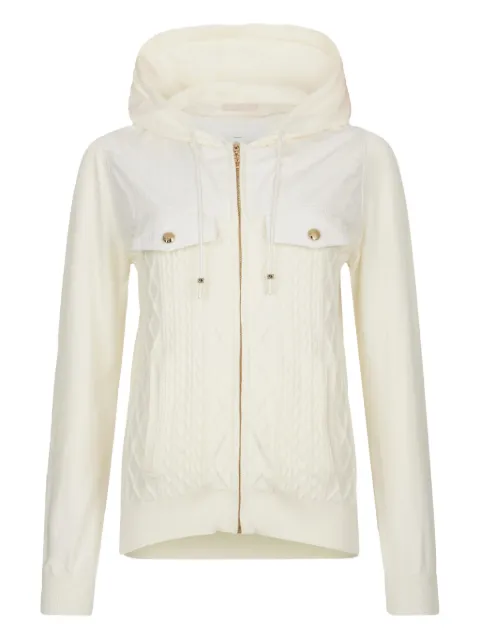 LIU JO Kapuzenjacke mit Zopfmuster