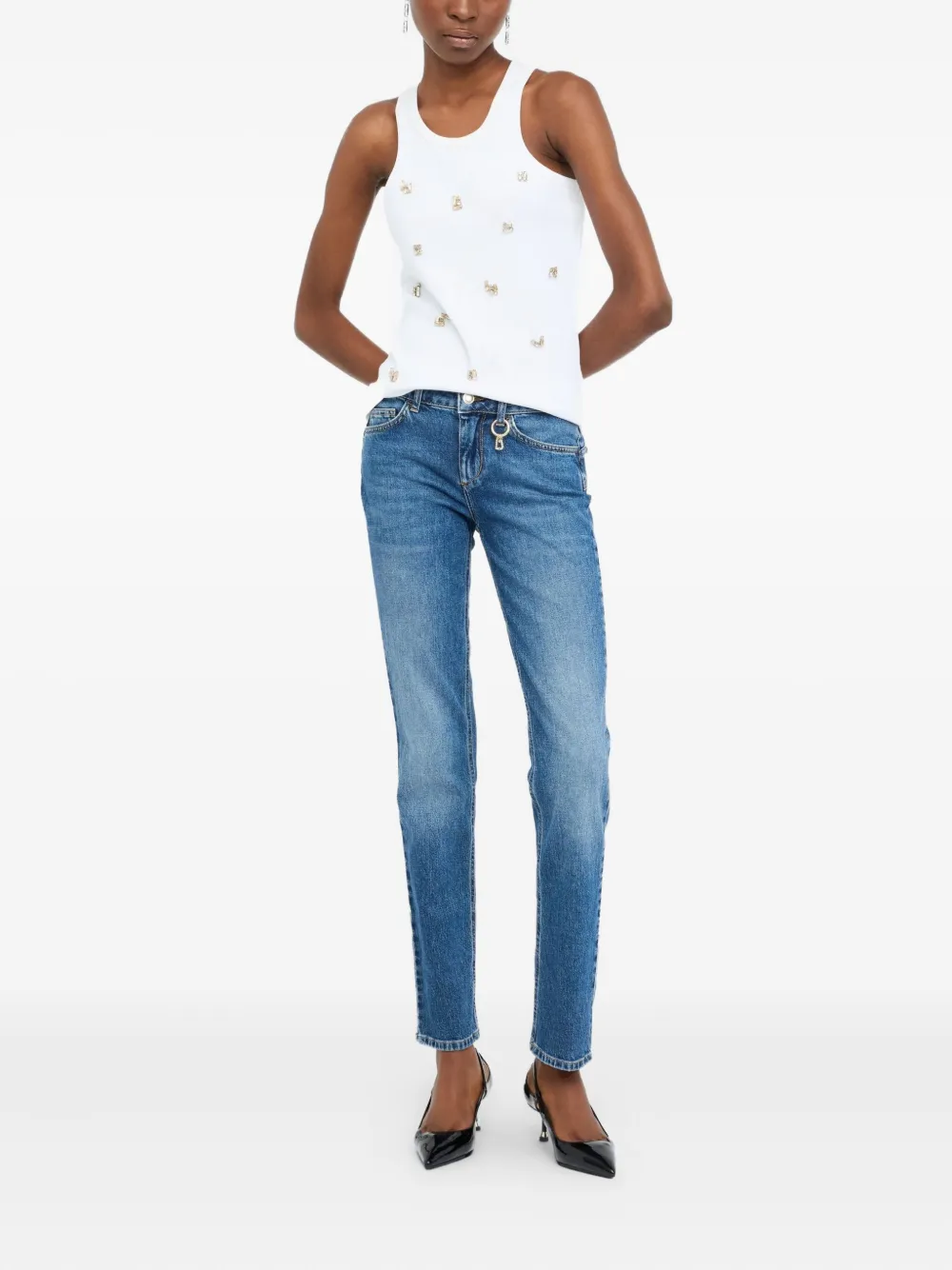LIU JO Jeans met hanger bedel - Blauw
