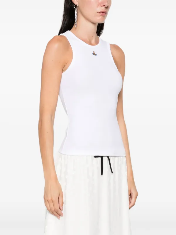 Vivienne Westwood Orb-embellished Tank Top | White | FARFETCH