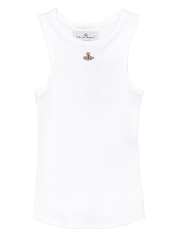 トップス VIVIENNE WESTWOOD design tanktop Vivienne Westwood Red Label Orb Embroidered Tank Top for
