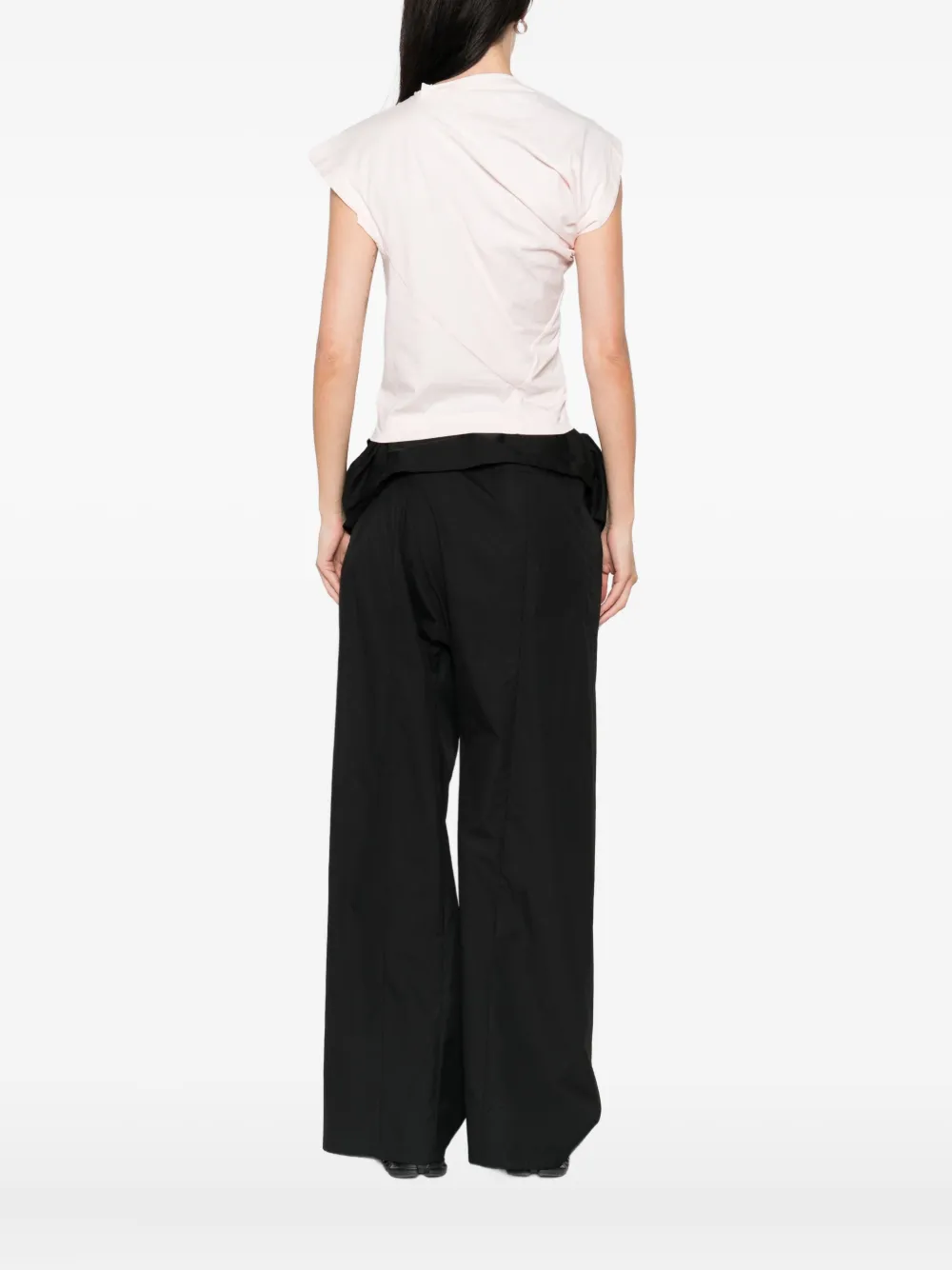 Vivienne Westwood Hebo katoenen top met gedrapeerde schouders Roze