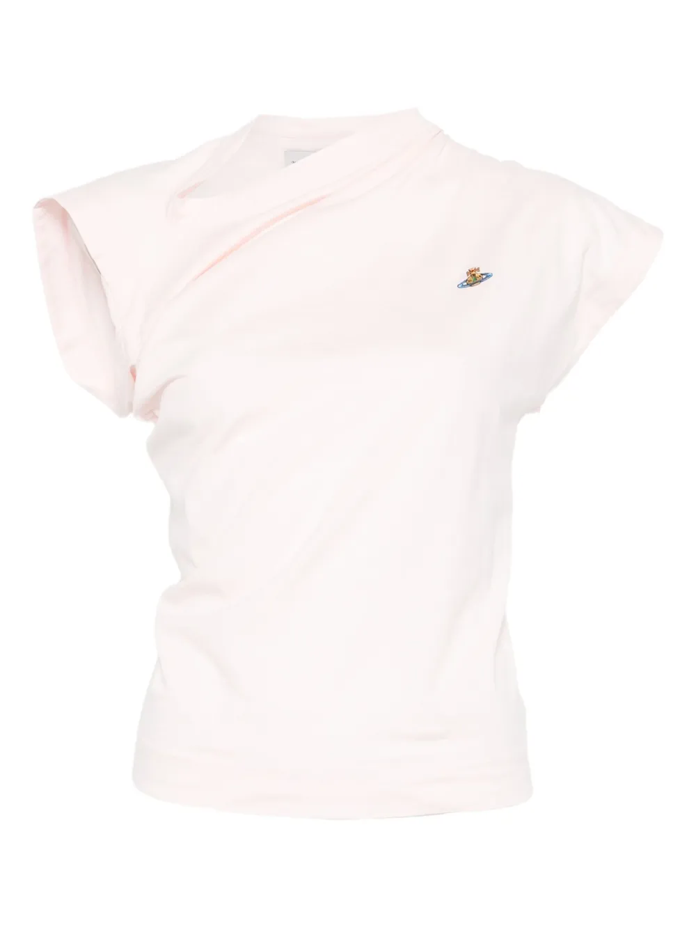 Vivienne Westwood Hebo katoenen top met gedrapeerde schouders Roze