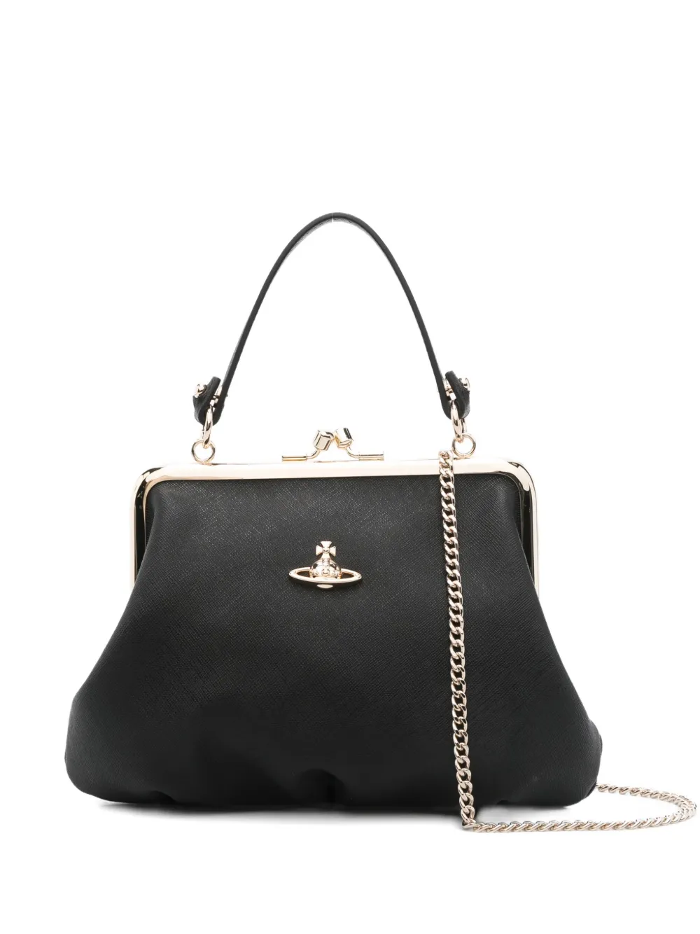 Vivienne Westwood Granny Frame Purse Mini Bag In Black