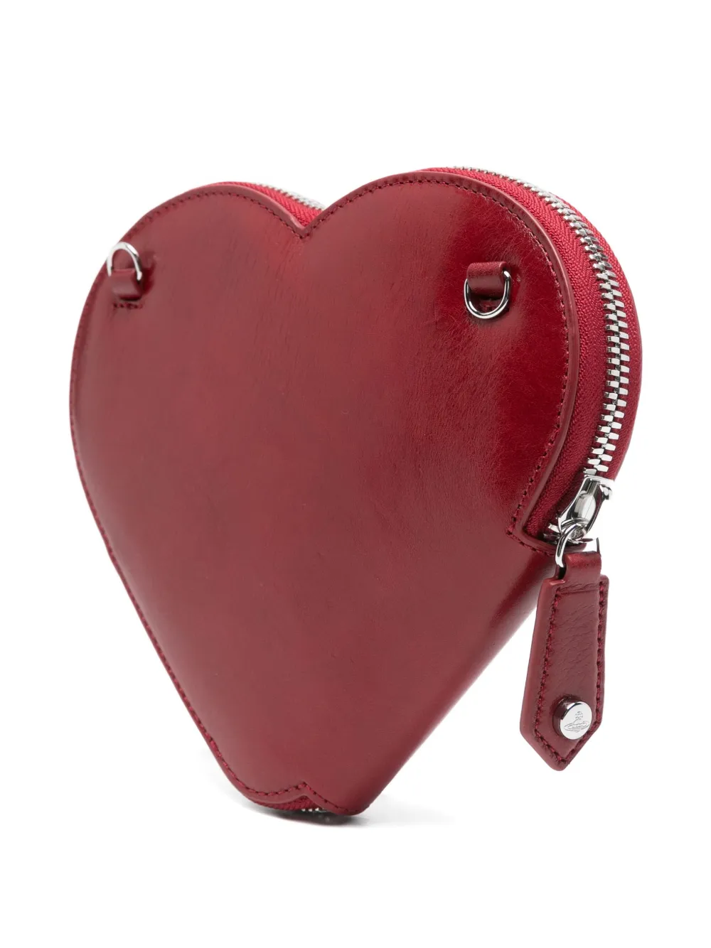 Vivienne Westwood Hartvormige crossbodytas met rits Rood