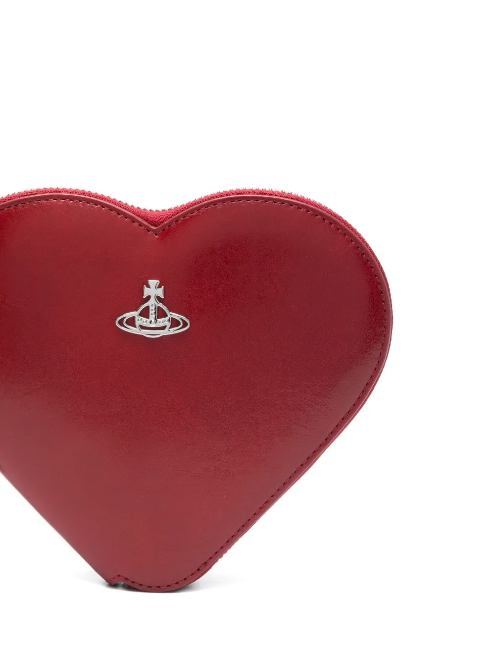 Vivienne Westwood Hartvormige crossbodytas met rits Rood