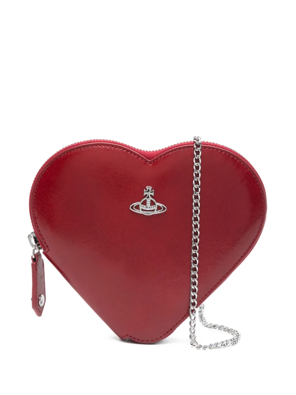 Vivienne Westwood Hartvormige crossbodytas met rits Rood