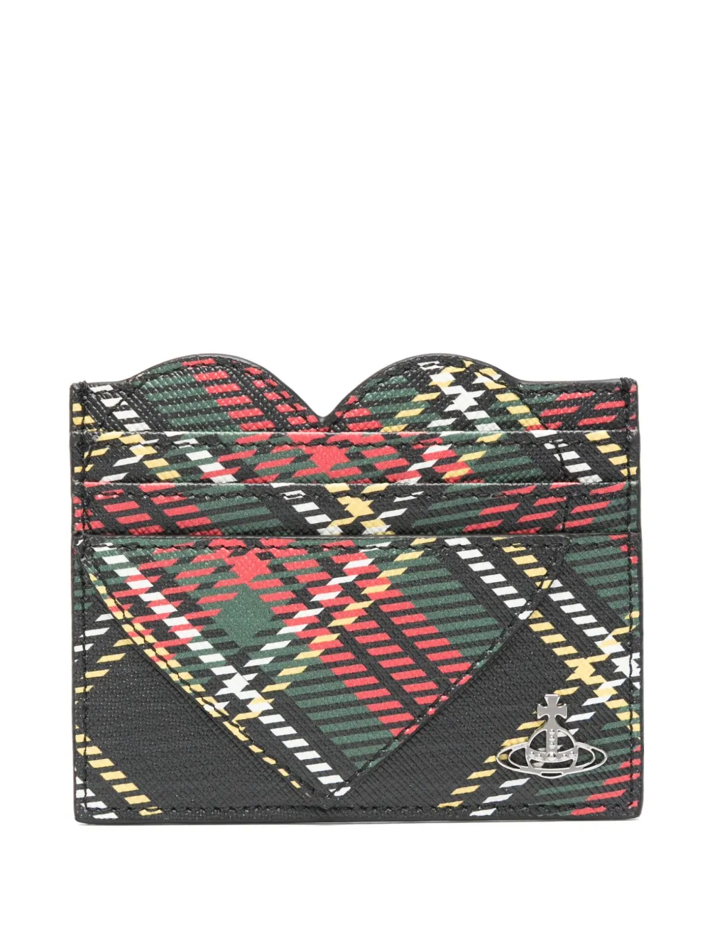 Vivienne Westwood Heart-shaped Plaid Cardholder