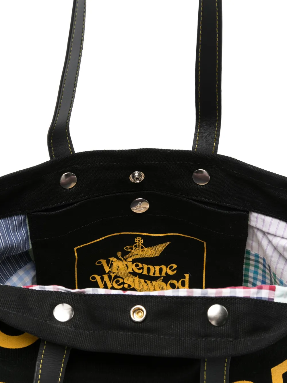 Vivienne Westwood Kleine shopper met print Zwart