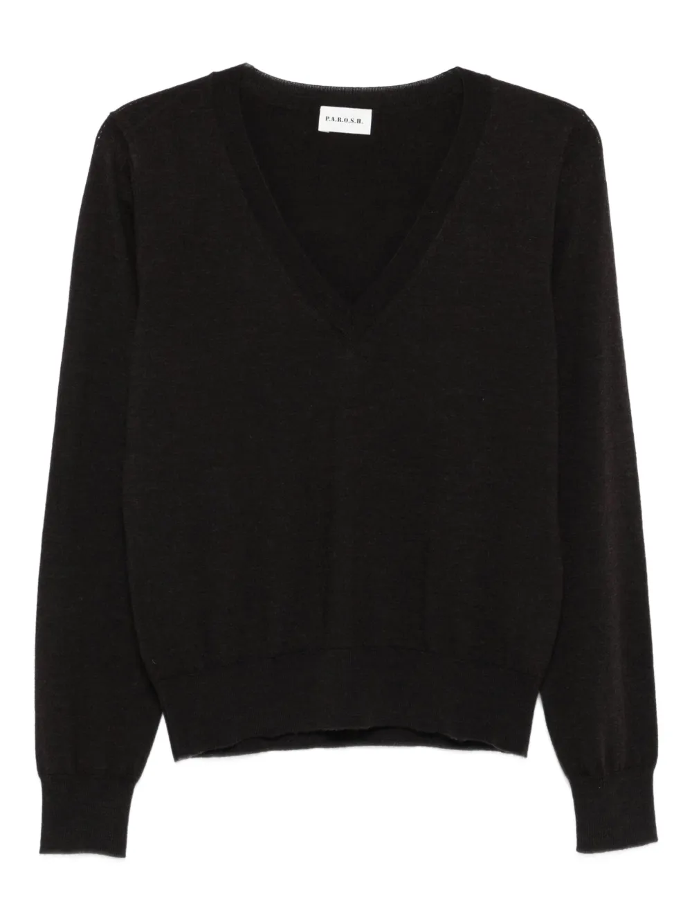 P.A.R.O.S.H. V-neck long-sleeves sweater Bruin