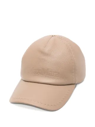 Max Mara レザーキャップ | ニュートラル | FARFETCH JP