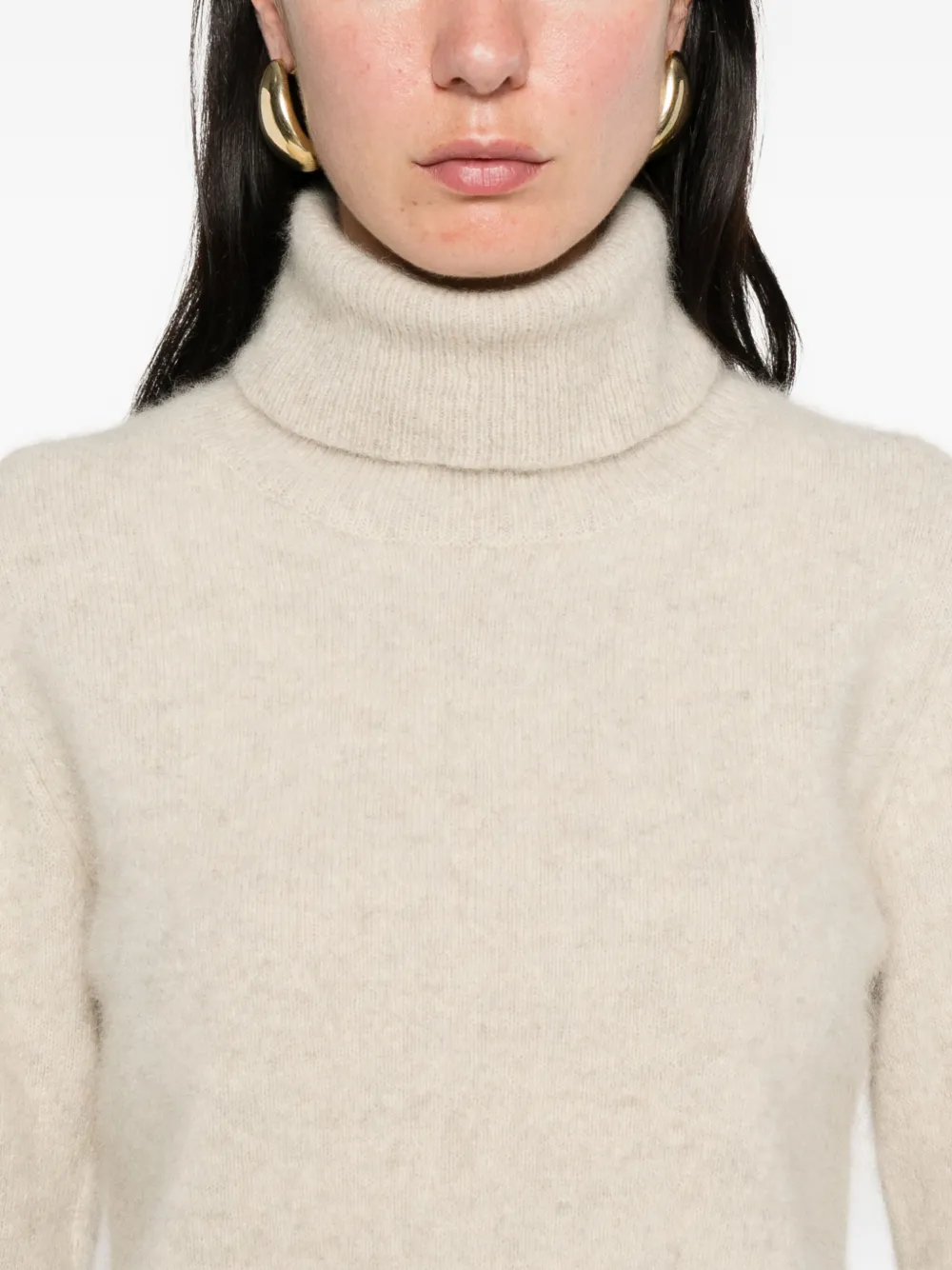 P.A.R.O.S.H. turtleneck wool sweater Beige
