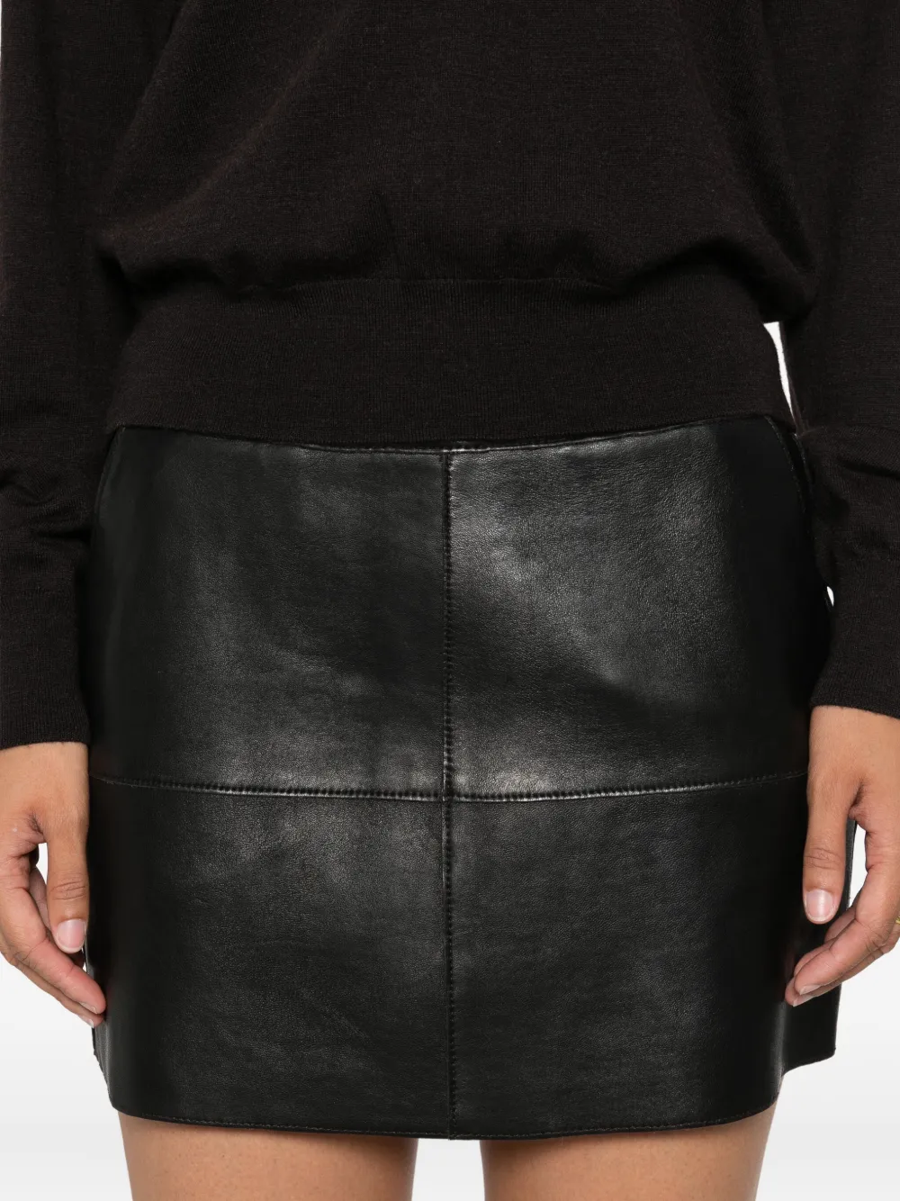 P.A.R.O.S.H. panelled mini skirt Zwart