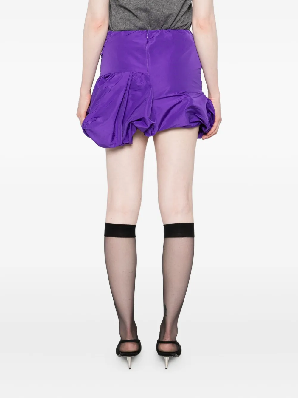 N°21 Bubble-hem Skirt In Purple
