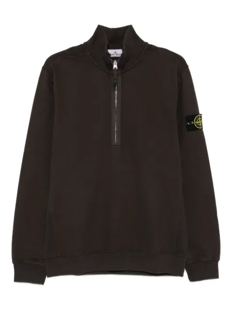 Stone Island sweat en coton 6100068 à col zippé