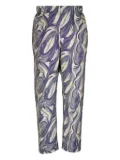 Zero + Maria Cornejo abstract-print elasticated-waist trousers - Blue