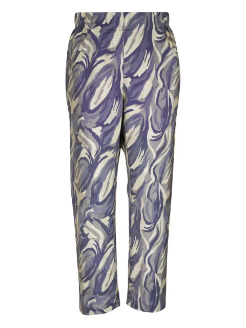 Zero + Maria Cornejo abstract-print elasticated-waist trousers