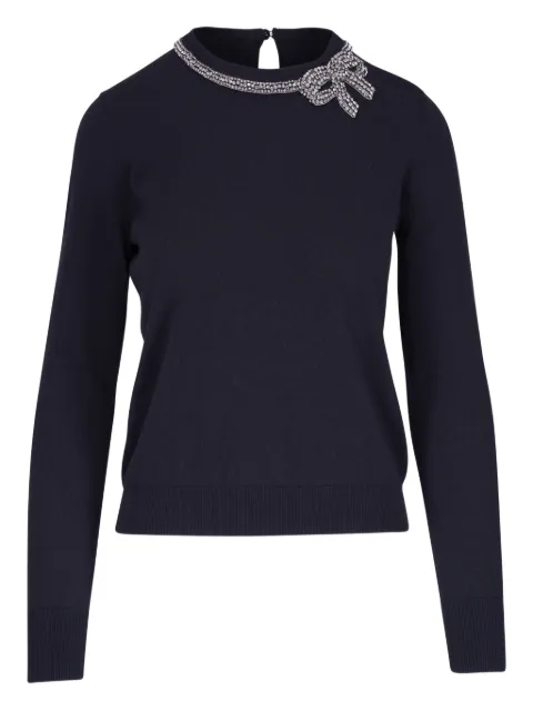 Carolina Herrera bow-embellished sweater