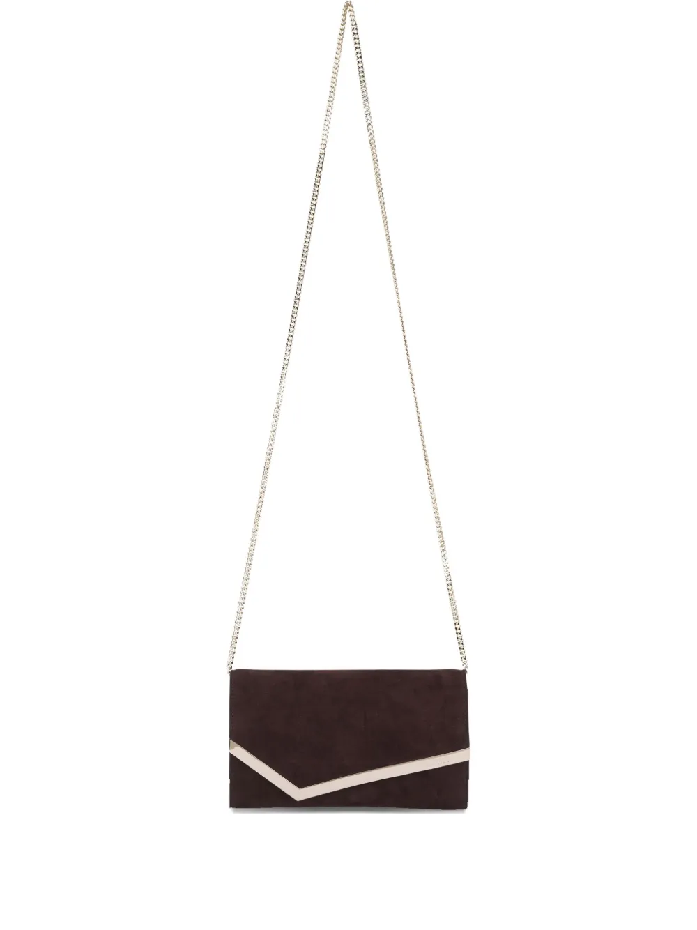Jimmy Choo chain-strap suede shoulder bag