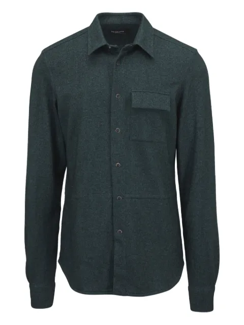 Kiton button-fastening patch-pocket shirt