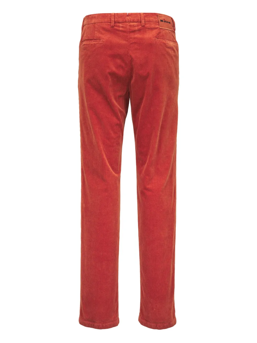 Kiton Ribfluwelen broek - Rood