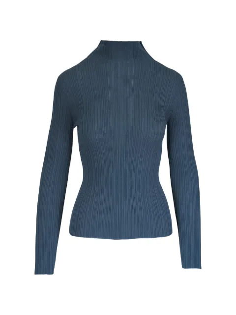Agnona high-neck ribbed top
