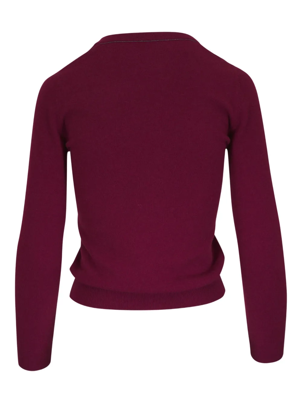 Brunello Cucinelli V-neck long-sleeve sweater | Knitted Sweaters | Image 2